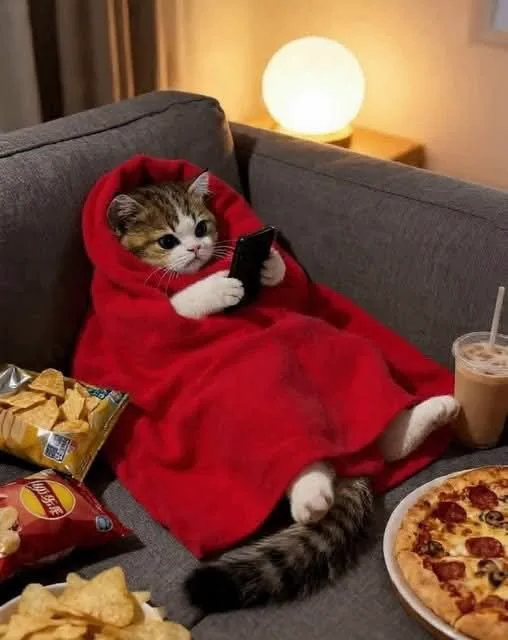 被窝馋猫