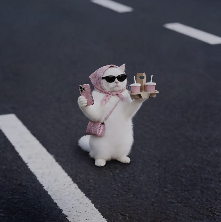 时髦奶茶猫